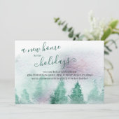 ニューホームフォーザホリデーズウォーターカラーウィンターフォレスト 案内状 (スタンド正面)