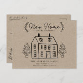 ニューホームフォーザホリデーズクラフト素朴クラフト シーズンポストカード (正面/裏面)