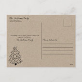 ニューホームフォーザホリデーズクラフト素朴クラフト シーズンポストカード (裏面)