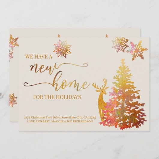 ニューホームフォーザホリデーズクリスマスツリー 案内状 (正面/裏面)