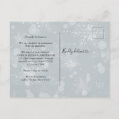 ニューホームフォーザホリデーズクリスマスリーススノームービング 案内ポストカード (裏面)