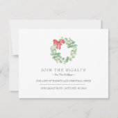 ニューホームフォーザホリデーズクリスマス招待状 招待状 (正面)