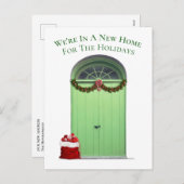 ニューホームフォーザホリデーズグリーンドアテンプレート シーズンポストカード (正面/裏面)
