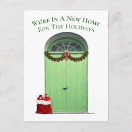 ニューホームフォーザホリデーズグリーンドアテンプレート シーズンポストカード