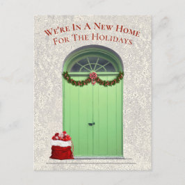 ニューホームフォーザホリデーズグリーンドアテンプレート シーズンポストカード