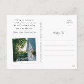 ニューホームフォーザホリデーズジンジャーブレッドハウス シーズンポストカード (裏面)