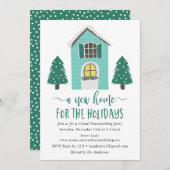 ニューホームフォーザホリデーズバーチャル引っ越し祝いパーティー 招待状 (正面/裏面)