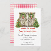 ニューホームフォーザホリデーズバーンドアクリスマス 招待状 (正面/裏面)