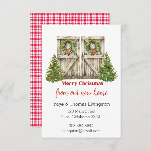 ニューホームフォーザホリデーズバーンドアクリスマス 招待状 (正面/裏面)