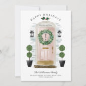 ニューホームフォーザホリデーズピンクウォーターカラードア シーズンカード (正面)