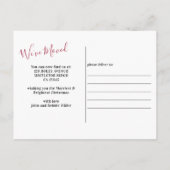 ニューホームフォーザホリデーズホリーガーランドムービング 案内ポストカード (裏面)