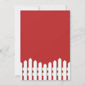 ニューホームフォーザホリデーズホワイトピケットフェンス 招待状 (裏面)