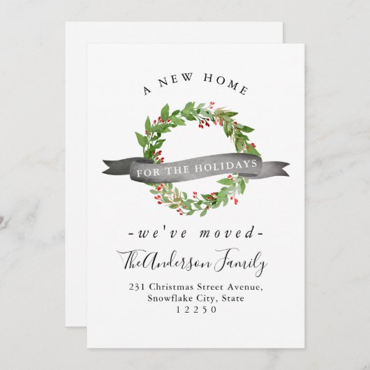 ニューホームフォーザホリデーズリースホリデームービング 案内状 (正面/裏面)