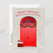 ニューホームフォーザホリデーズレッドドアズテンプレート シーズンポストカード (正面/裏面)