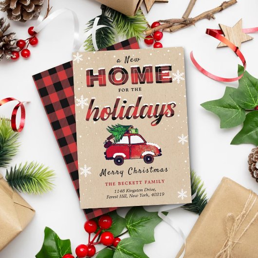 ニューホームフォーザホリデーズレッドバッファロープレイド シーズンカード