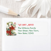 ニューホームフォーザホリデーズ差出人住所 ラベル (インサイチュ)