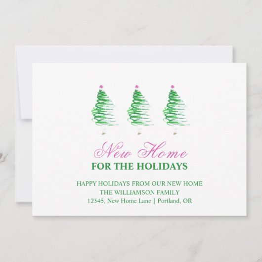 ニューホームフォーザ・ホリデー |新しいアドレス シーズンカード (正面)