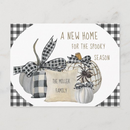 ニューホームフォーシーズン不気味ズファームハウスハロウィーン シーズンポストカード (正面)