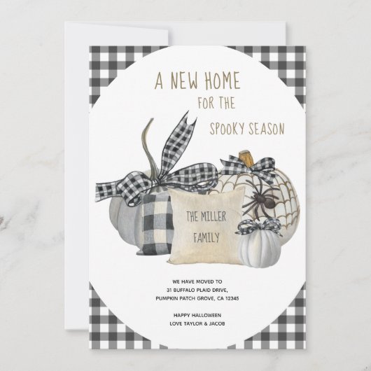 ニューホームフォーシーズン不気味ズファームハウスハロウィーン 案内状 (正面)