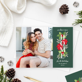 ニューホームフォーホリデーズグリーンフォトムービング シーズンカード