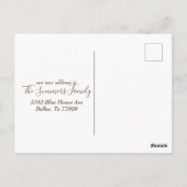 ニューホームフォーホリデームービングトロピカルフラミンゴ ポストカード (裏面)