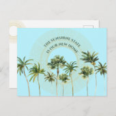 ニューホームフロリダサンシャイン州パームツリーズムービング 案内ポストカード (正面/裏面)
