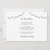 ニューホームフロリダマップクリスマスフラミンゴムービング 案内状 (裏面)