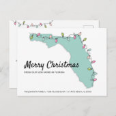 ニューホームフロリダマップクリスマスライト移動 案内ポストカード (正面/裏面)