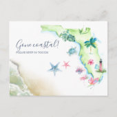 ニューホームフロリダ州移動発表ポストカー ポストカード (正面)