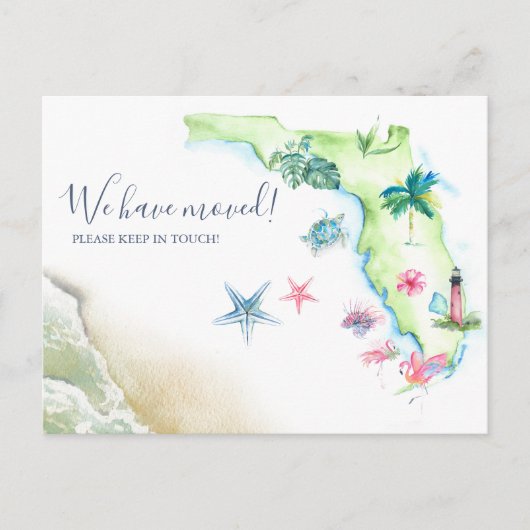 ニューホームフロリダ州移動発表 ポストカード (正面)
