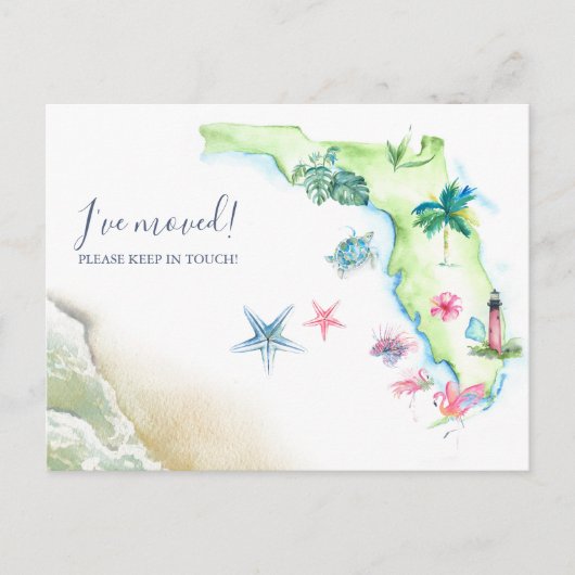ニューホームフロリダ州移動発表 ポストカード (正面)