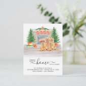 ニューホームホリデイズゴールデンレトリバードッグムービング 案内ポストカード (スタンド正面)