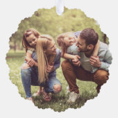 ニューホームホリデーアドレス変更2写真クリスマス オーナメントカード (裏面)