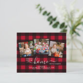 ニューホームホリデーズレッドプレイド3写真ムービングカード (スタンド正面)