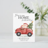 ニューホームホリデームービングアナウンスメントトラックサンタ 案内ポストカード (スタンド正面)