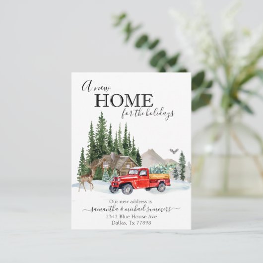 ニューホームホリデームービングアナウンスメントトラック 案内ポストカード (スタンド正面)