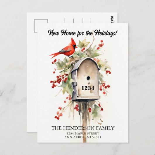 ニューホームホリデームービングアナウンスメント ポストカード (正面/裏面)