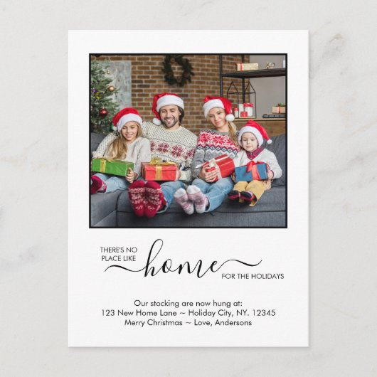 ニューホームホリデー引っ越しましたカスタムフォトムービング 案内ポストカード (正面)