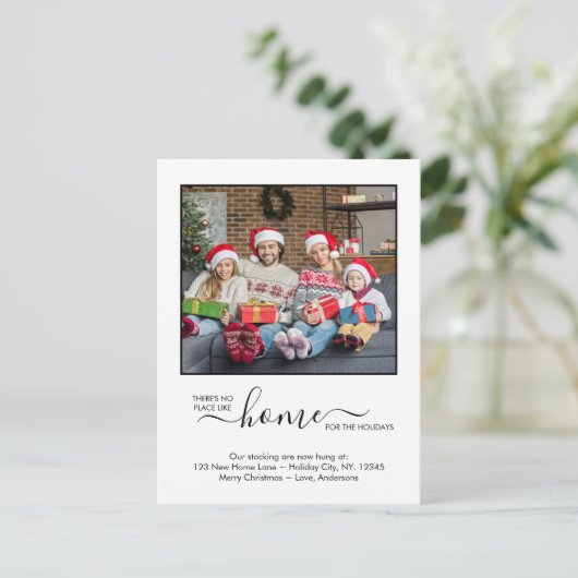 ニューホームホリデー引っ越しましたカスタムフォトムービング 案内ポストカード (スタンド正面)