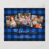 ニューホームホリデー3フォトブループレイドムービングカード (正面)