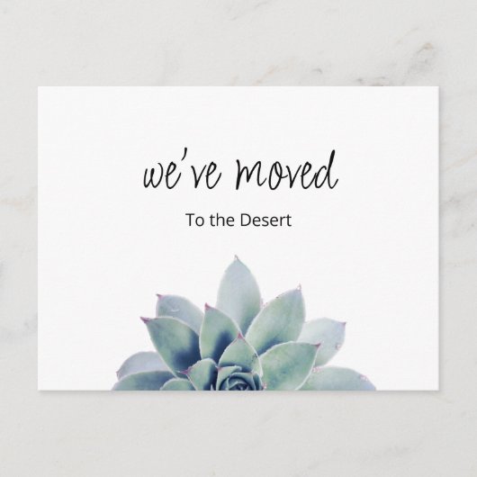 ニューホームボタニカル多肉性引っ越しました 案内ポストカード (正面)