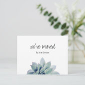 ニューホームボタニカル多肉性引っ越しました 案内ポストカード (スタンド正面)