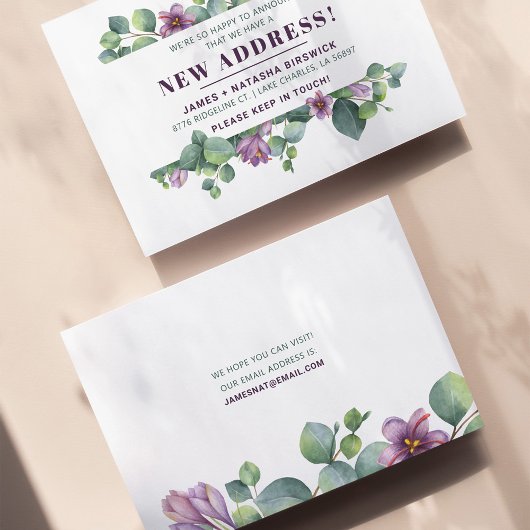 ニューホームボタニカル引っ越しましたフローラ 案内状