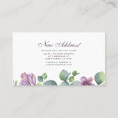 ニューホームボタニカル引っ越しましたユーカリ 名刺 (裏面)