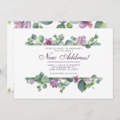 ニューホームボタニカル引っ越しましたユーカリ 案内状 (正面/裏面)