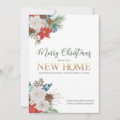 ニューホームポインセチアとパインからのメリークリスマス 案内状 (正面)