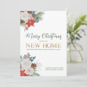 ニューホームポインセチアとパインからのメリークリスマス 案内状 (スタンド正面)