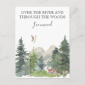 ニューホームムービングアナウンスキャビンロッジフォレスト 案内ポストカード (正面)