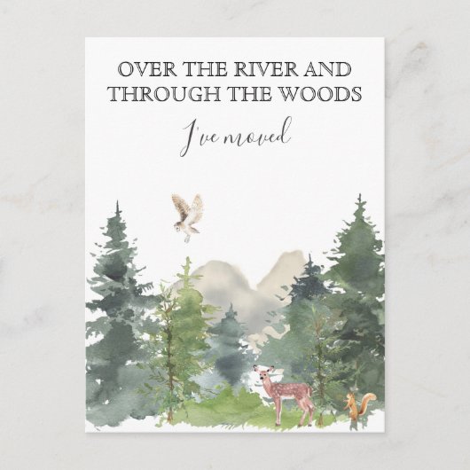 ニューホームムービングアナウンスキャビンロッジフォレスト 案内ポストカード (正面)