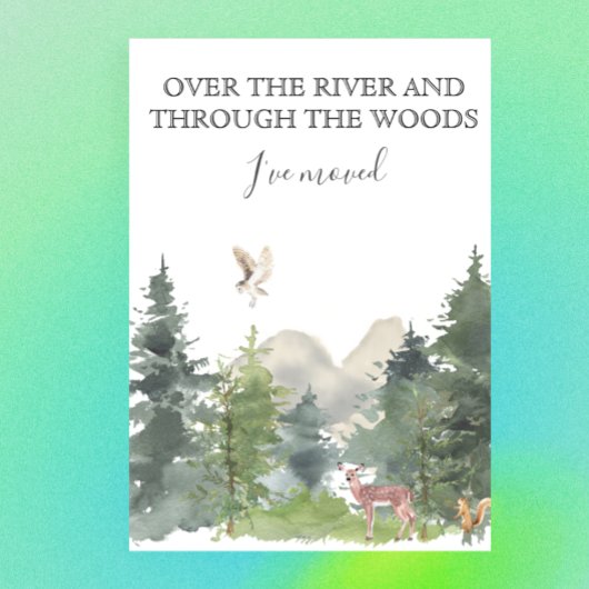 ニューホームムービングアナウンスキャビンロッジフォレスト 案内ポストカード